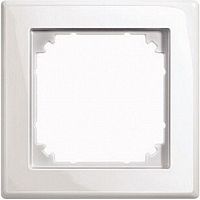 Рамка универсальная Schneider Electric Merten M-Smart 1-м белый глянец  картинка